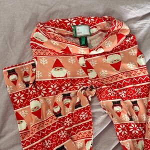 Santa Pajamas/Loungewear- Red and Pink